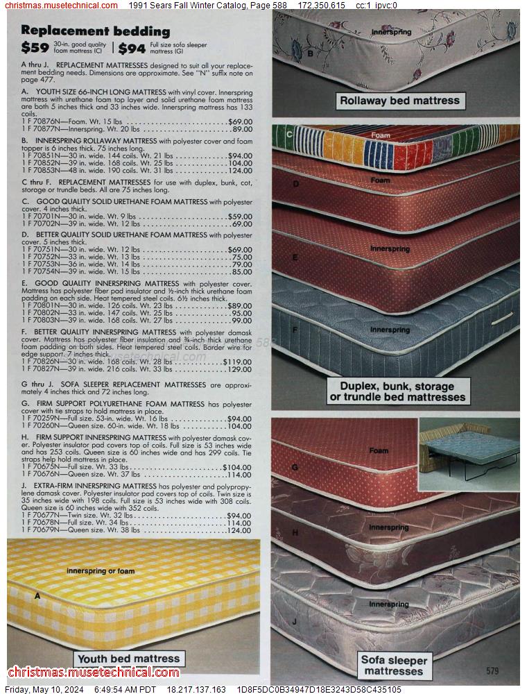 1991 Sears Fall Winter Catalog, Page 588