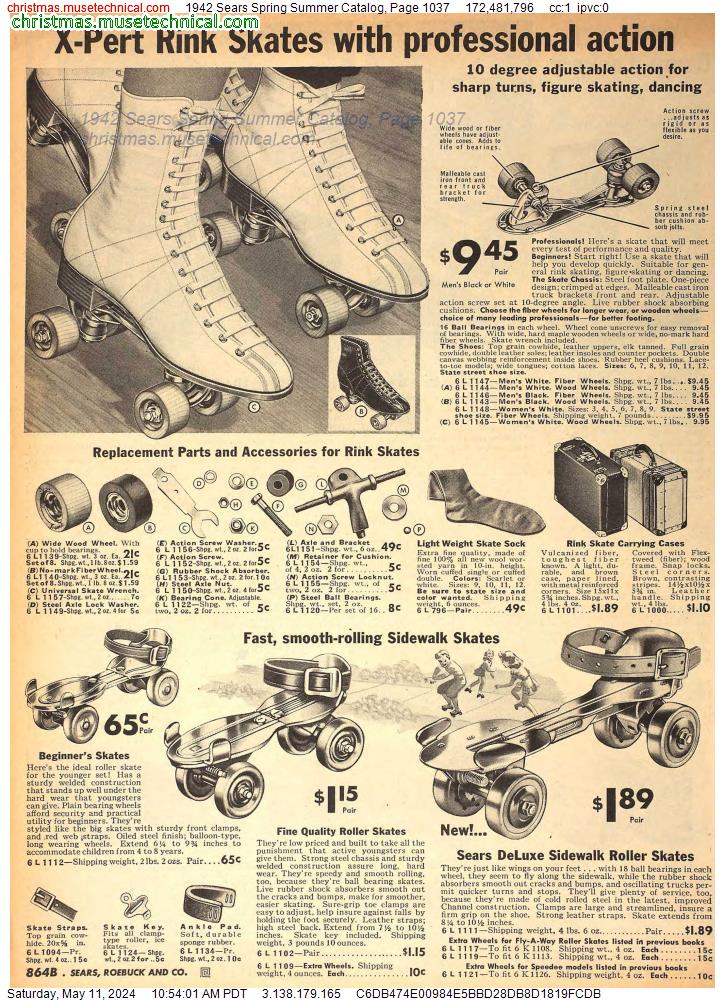 1942 Sears Spring Summer Catalog, Page 1037
