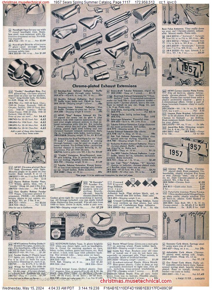 1957 Sears Spring Summer Catalog, Page 1117