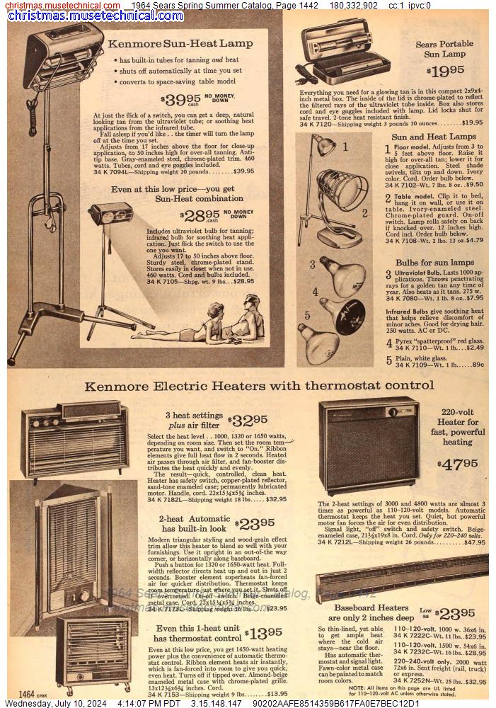 1964 Sears Spring Summer Catalog, Page 1442