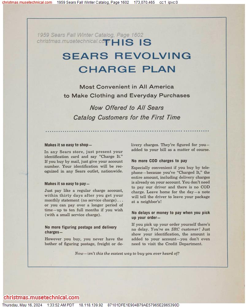 1959 Sears Fall Winter Catalog, Page 1602