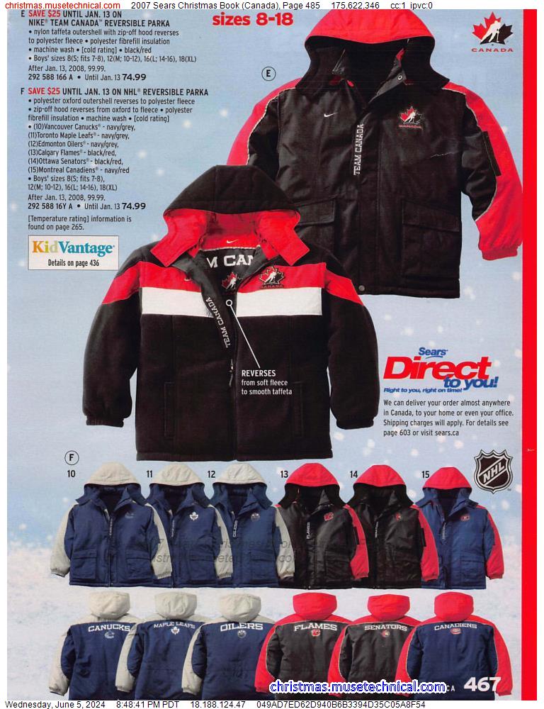 2007 Sears Christmas Book (Canada), Page 485