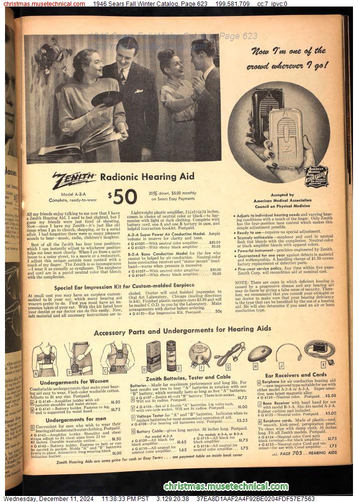 1946 Sears Fall Winter Catalog, Page 623