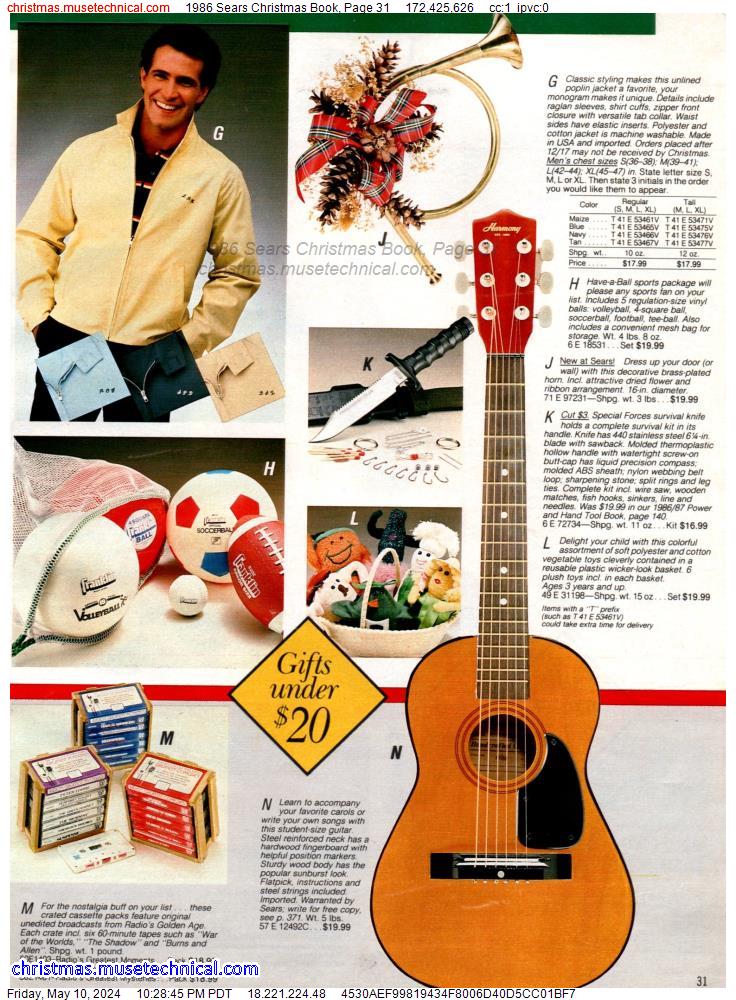 1986 Sears Christmas Book, Page 31