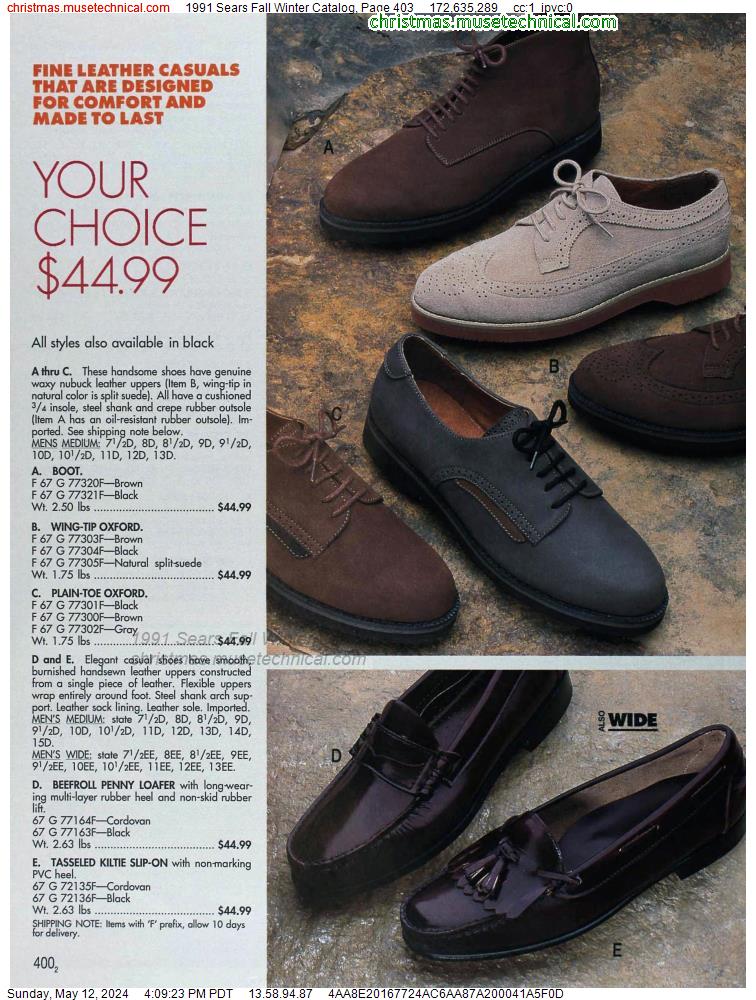 1991 Sears Fall Winter Catalog, Page 403