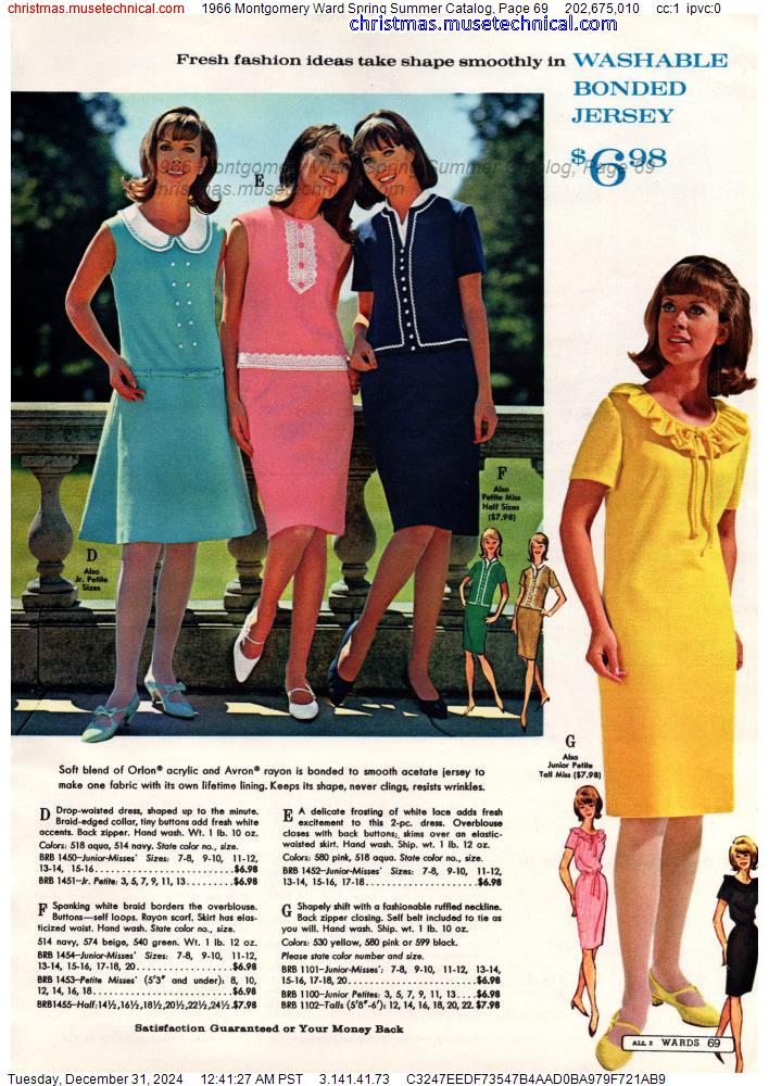 1966 Montgomery Ward Spring Summer Catalog, Page 69