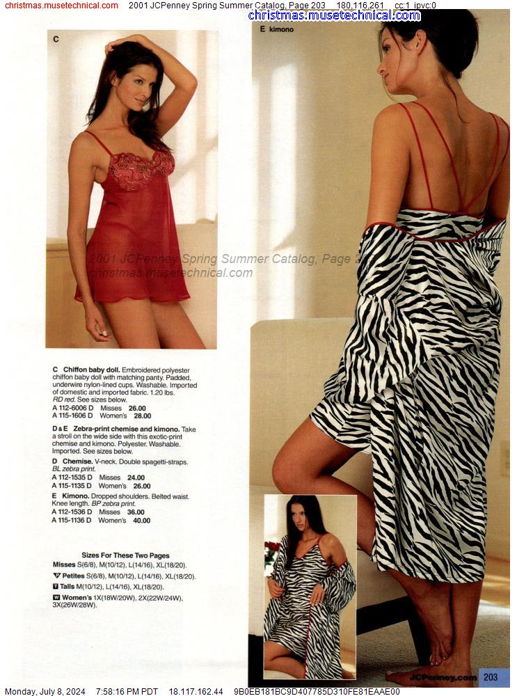 2001 JCPenney Spring Summer Catalog, Page 203