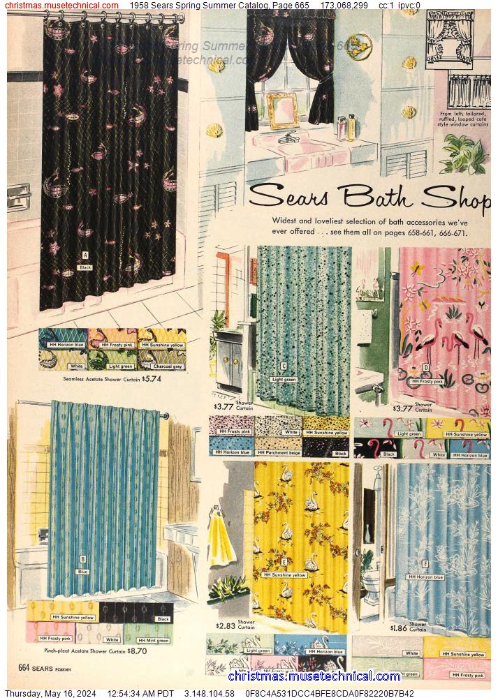 1958 Sears Spring Summer Catalog, Page 665