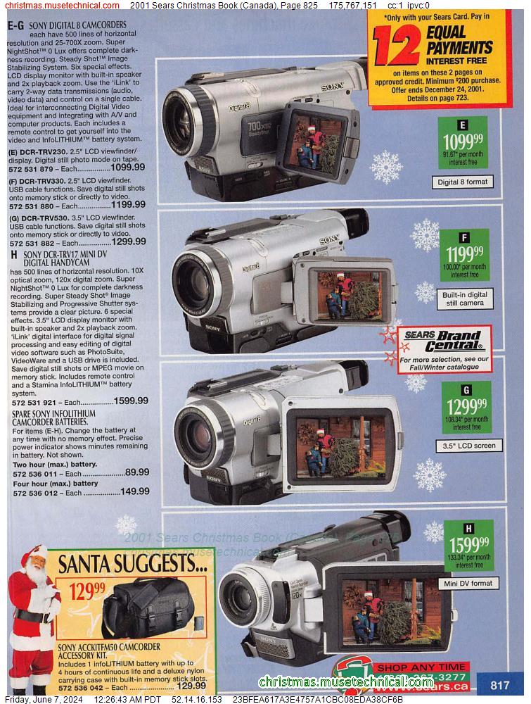 2001 Sears Christmas Book (Canada), Page 825