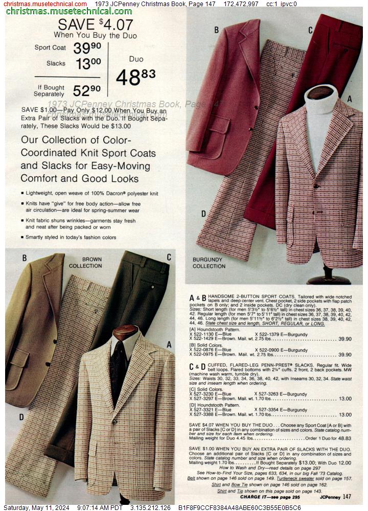 1973 JCPenney Christmas Book, Page 147