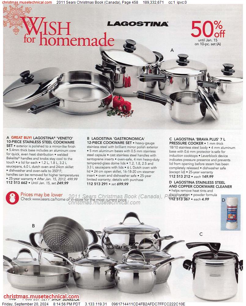 2011 Sears Christmas Book (Canada), Page 458