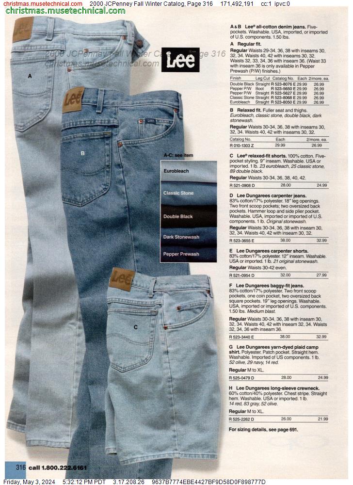 2000 JCPenney Fall Winter Catalog, Page 316