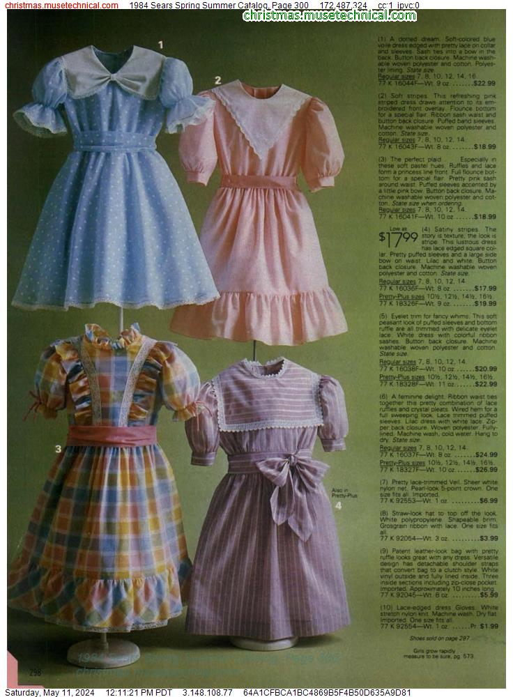1984 Sears Spring Summer Catalog, Page 300