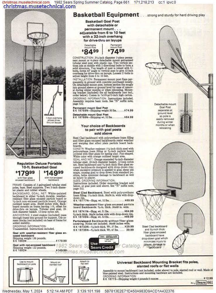 1982 Sears Spring Summer Catalog, Page 661
