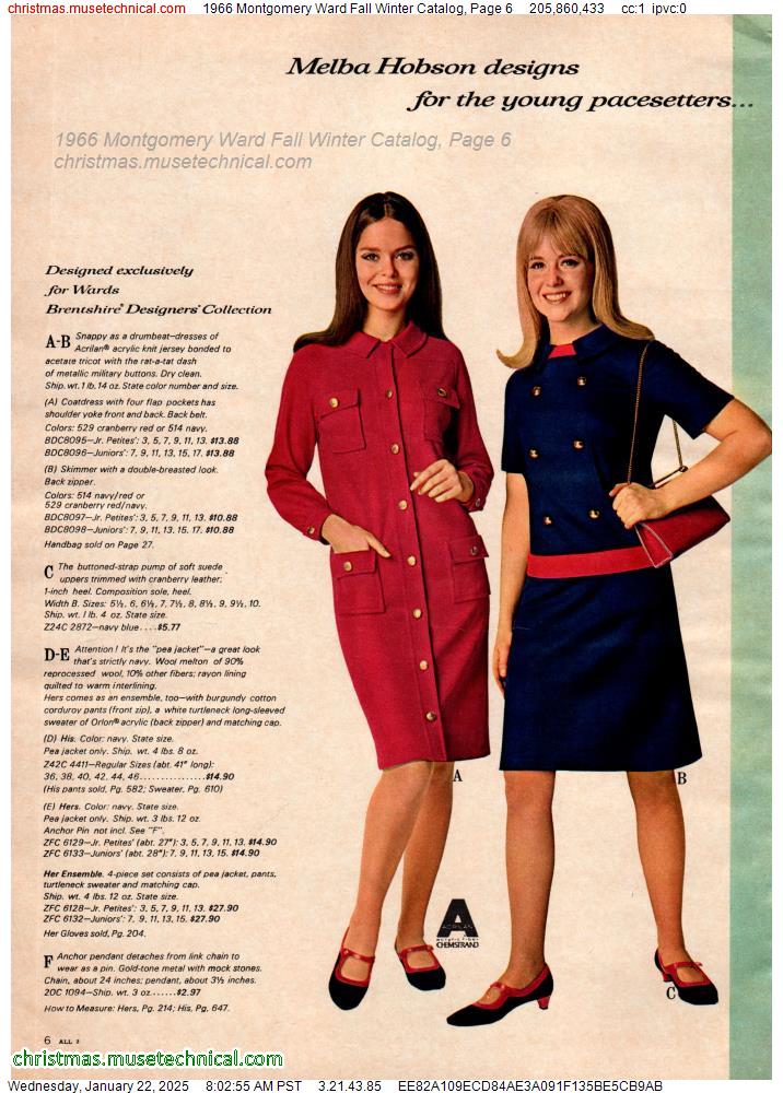 1966 Montgomery Ward Fall Winter Catalog, Page 6