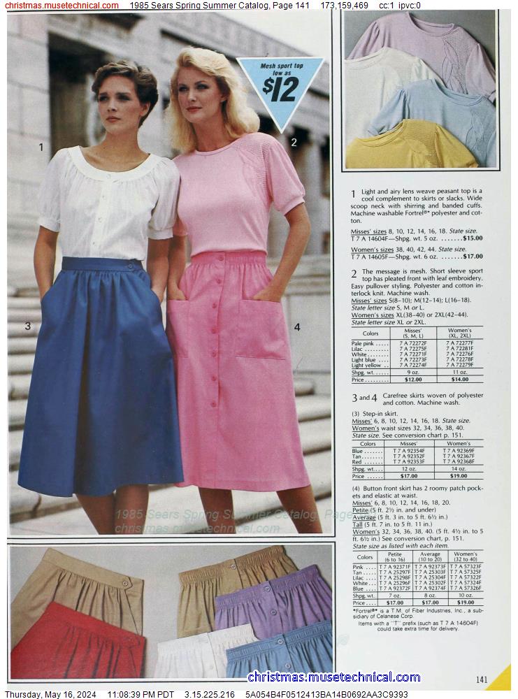 1985 Sears Spring Summer Catalog, Page 141