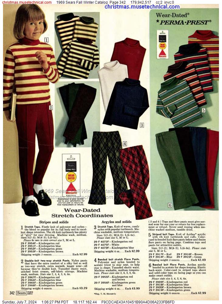 1969 Sears Fall Winter Catalog, Page 342