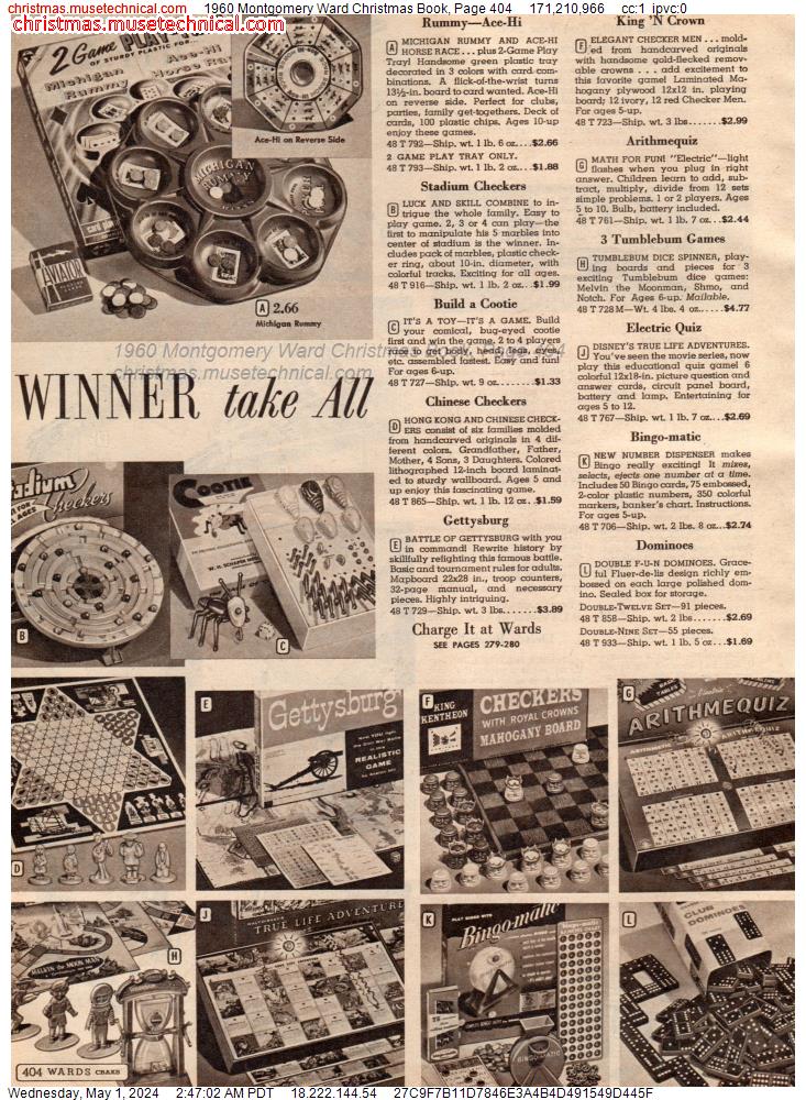 1960 Montgomery Ward Christmas Book, Page 404