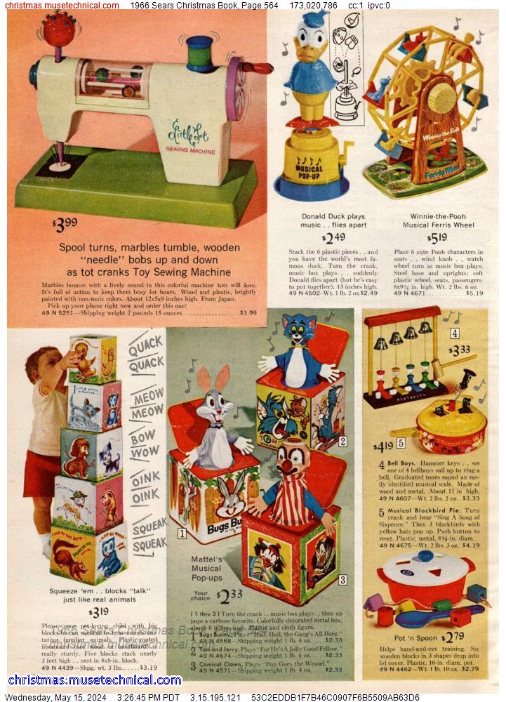 1966 Sears Christmas Book, Page 564