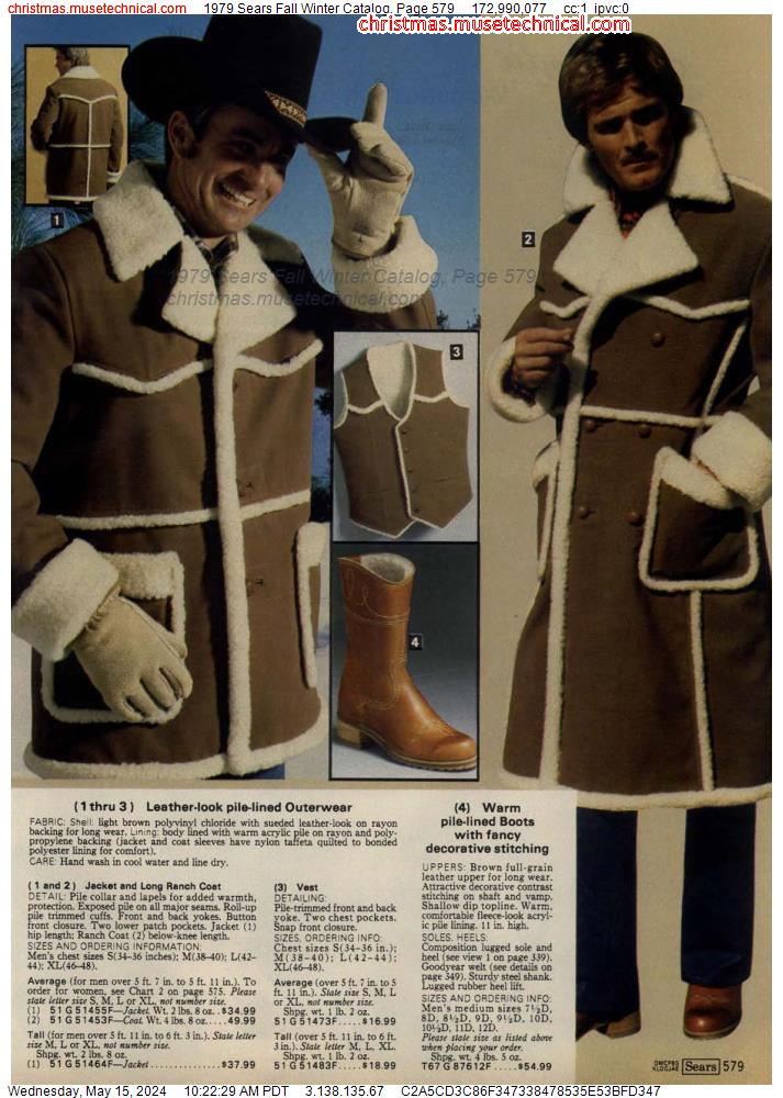 1979 Sears Fall Winter Catalog, Page 579