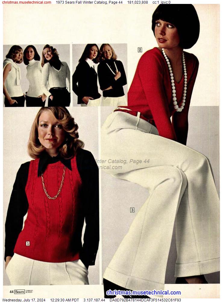 1973 Sears Fall Winter Catalog, Page 44