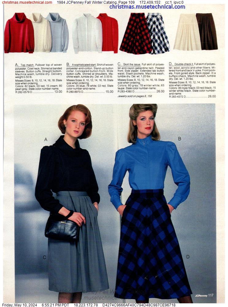 1984 JCPenney Fall Winter Catalog, Page 109
