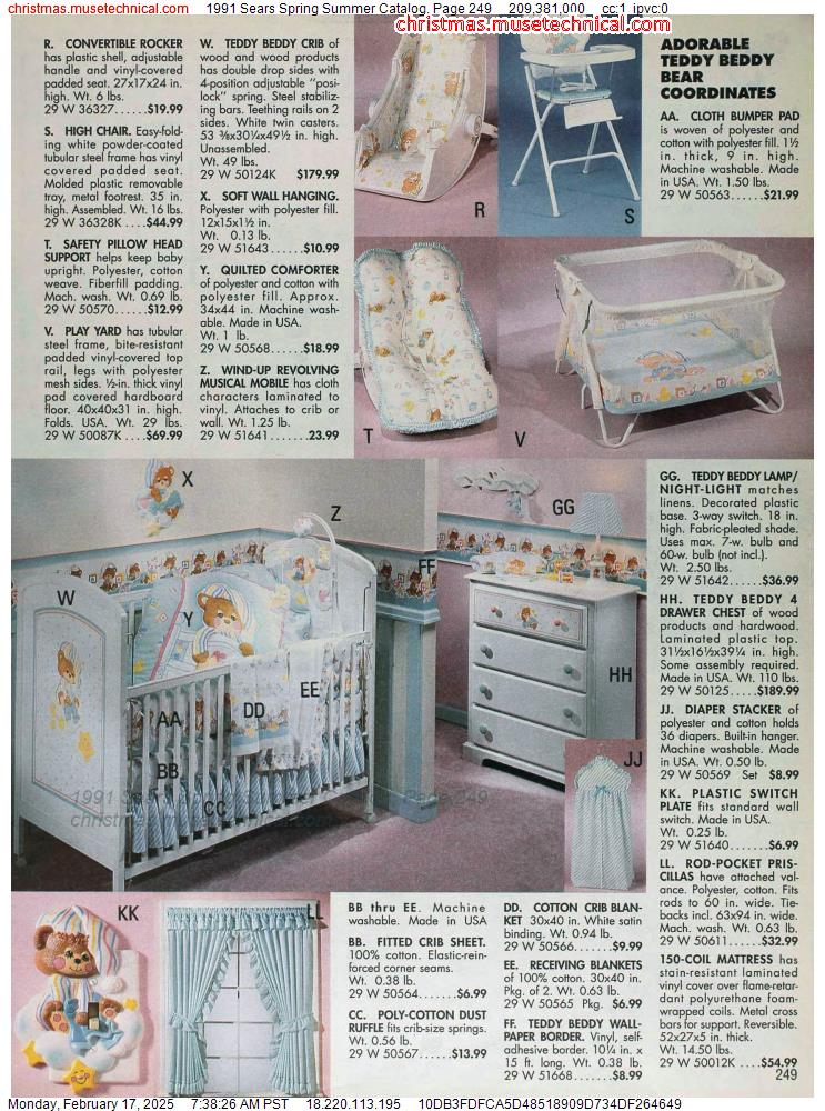 1991 Sears Spring Summer Catalog, Page 249