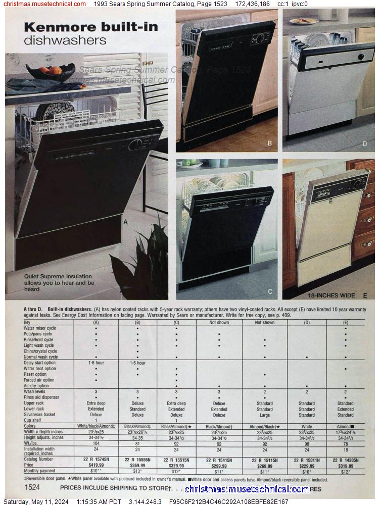 1993 Sears Spring Summer Catalog, Page 1523
