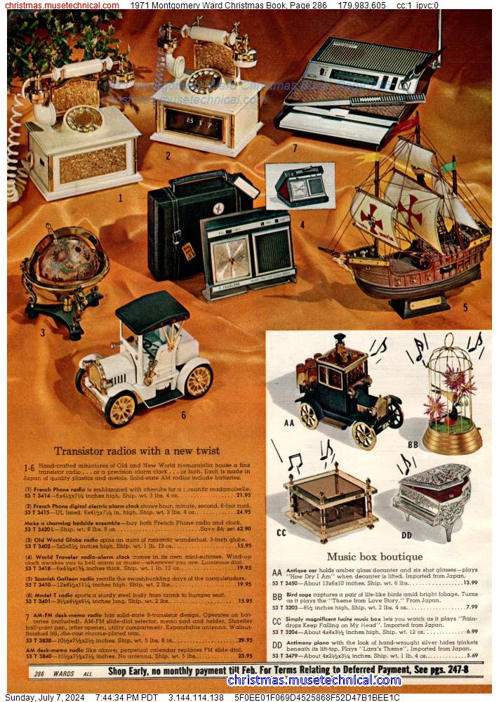 1971 Montgomery Ward Christmas Book, Page 286