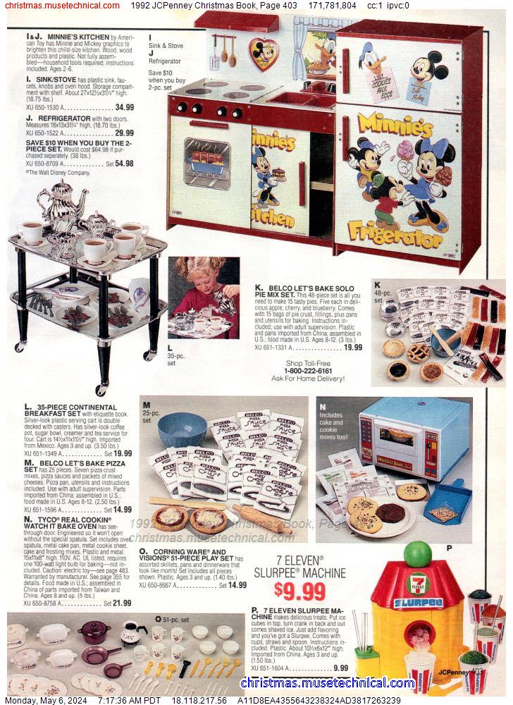 1992 JCPenney Christmas Book, Page 403