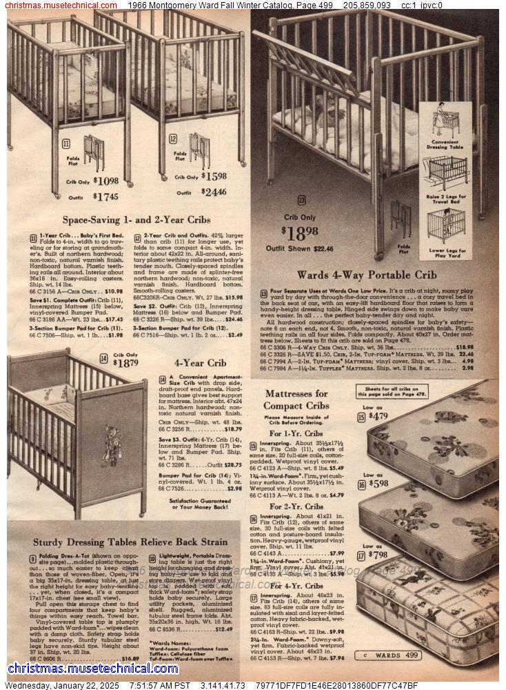 1966 Montgomery Ward Fall Winter Catalog, Page 499