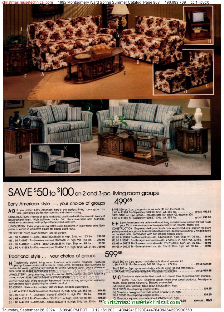 1982 Montgomery Ward Spring Summer Catalog, Page 863