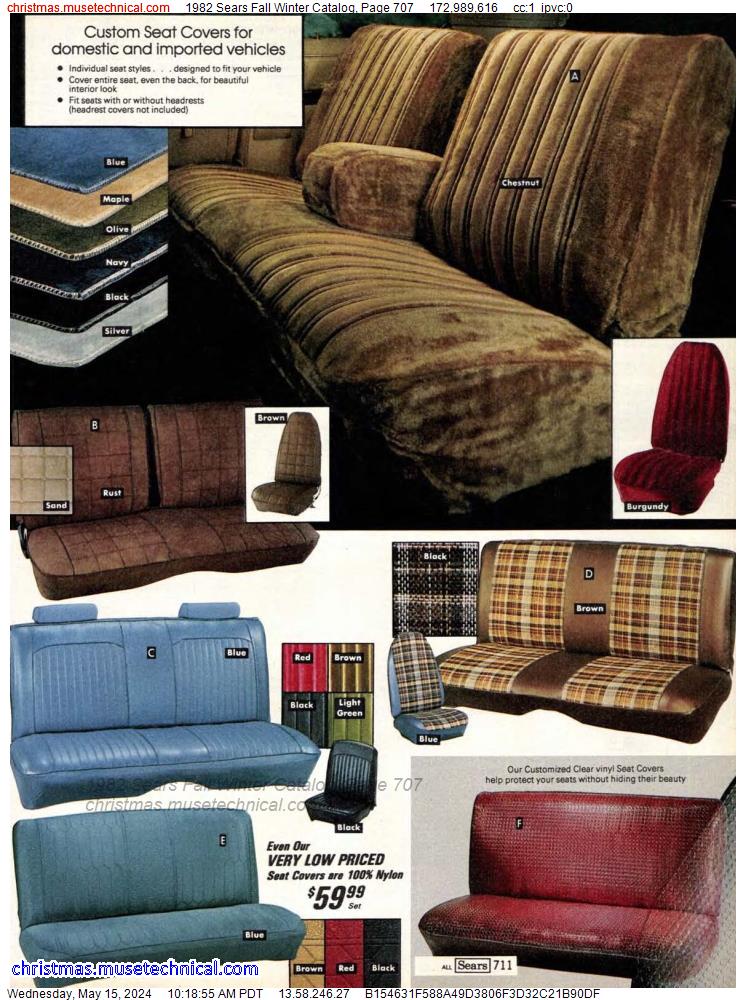 1982 Sears Fall Winter Catalog, Page 707