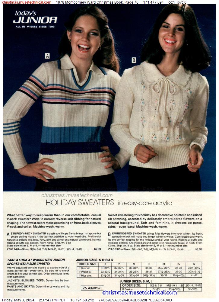 1978 Montgomery Ward Christmas Book, Page 76