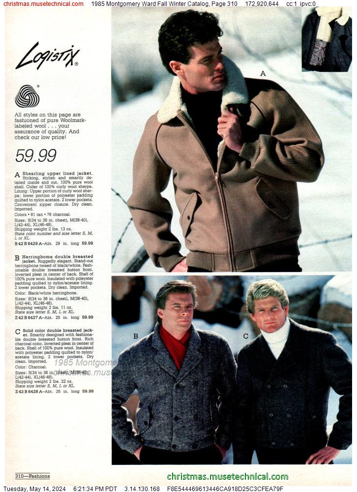 1985 Montgomery Ward Fall Winter Catalog, Page 310