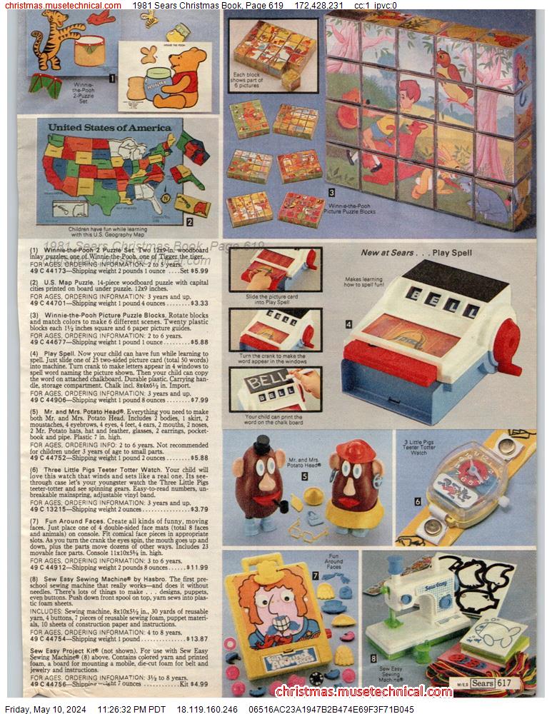 1981 Sears Christmas Book, Page 619