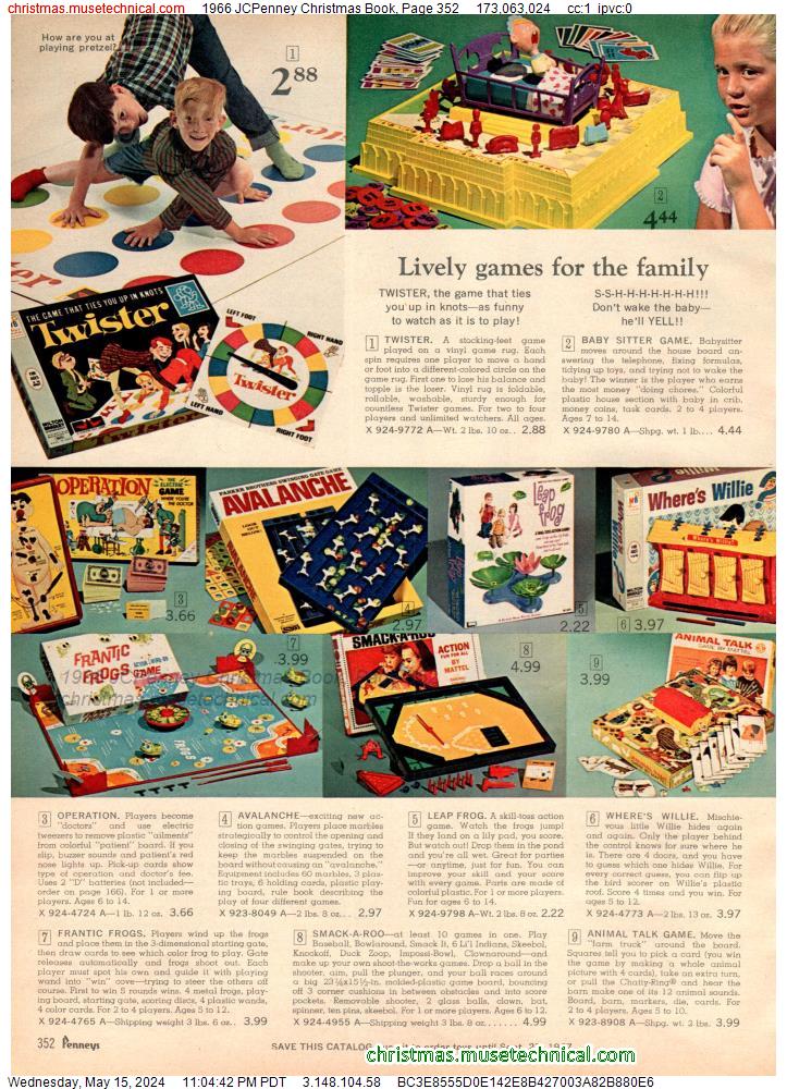 1966 JCPenney Christmas Book, Page 352