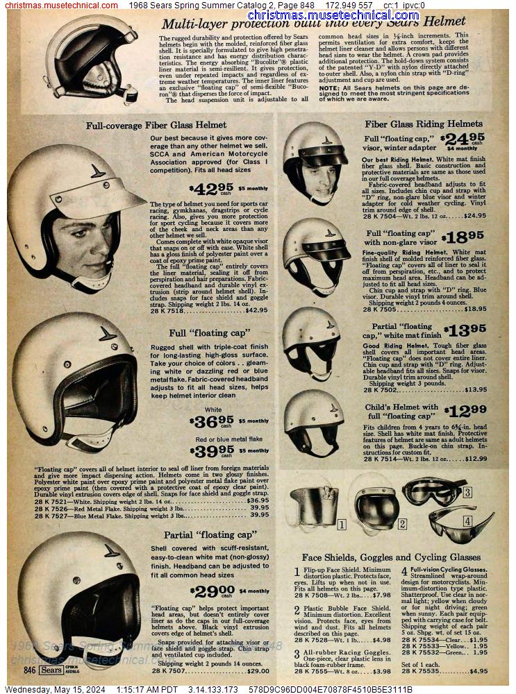 1968 Sears Spring Summer Catalog 2, Page 848