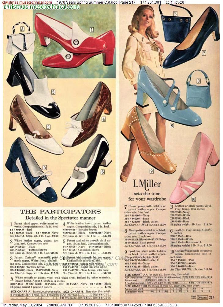 1970 Sears Spring Summer Catalog, Page 217