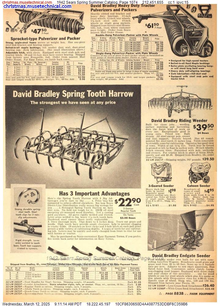 1942 Sears Spring Summer Catalog, Page 1074