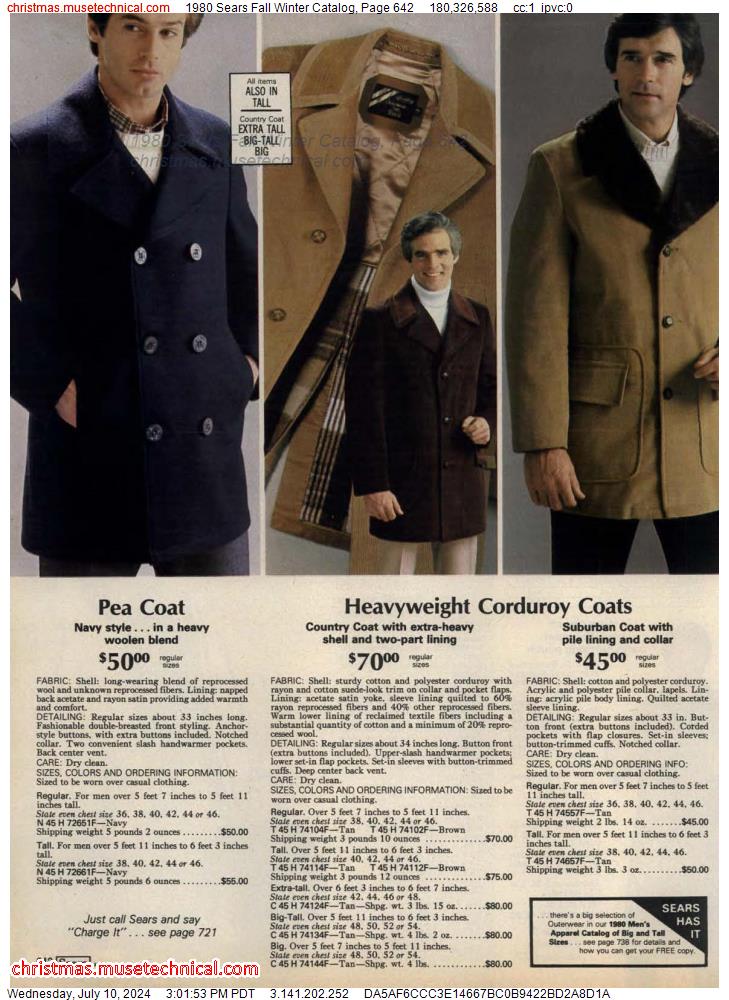 1980 Sears Fall Winter Catalog, Page 642