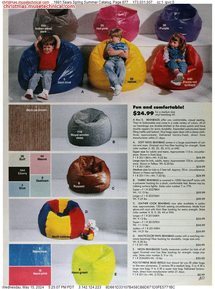 1991 Sears Spring Summer Catalog, Page 877