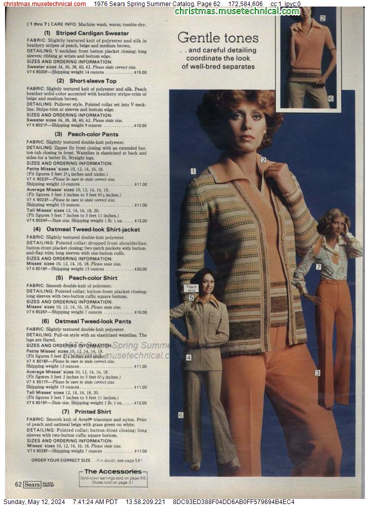 1976 Sears Spring Summer Catalog, Page 62
