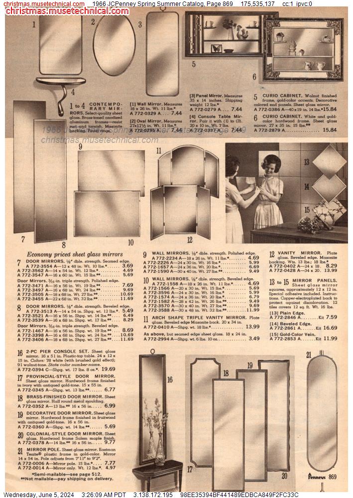 1966 JCPenney Spring Summer Catalog, Page 869