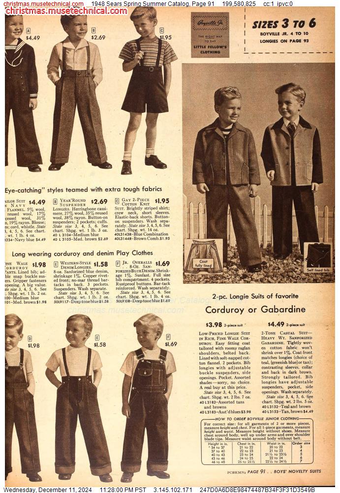 1948 Sears Spring Summer Catalog, Page 91