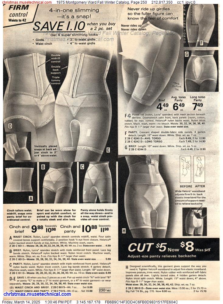 1975 Montgomery Ward Fall Winter Catalog, Page 250