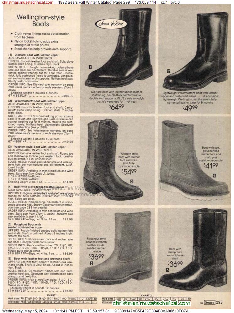 1982 Sears Fall Winter Catalog, Page 299