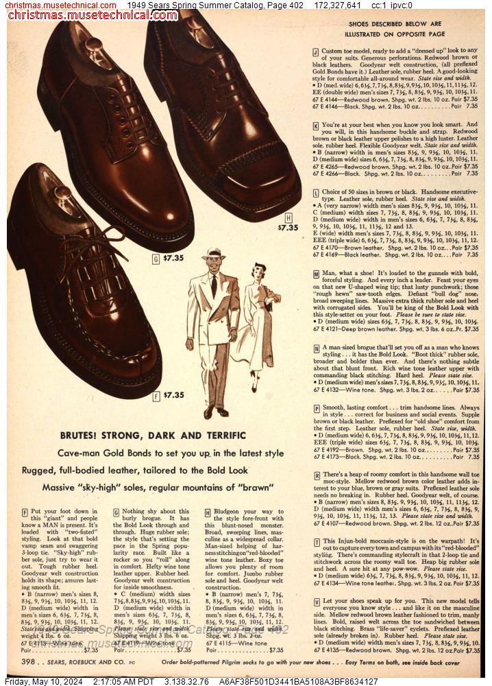 1949 Sears Spring Summer Catalog, Page 402