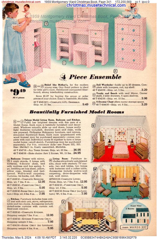 1959 Montgomery Ward Christmas Book, Page 341