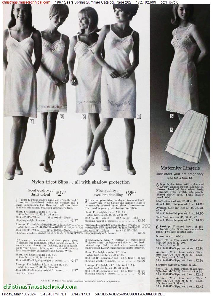 1967 Sears Spring Summer Catalog, Page 202